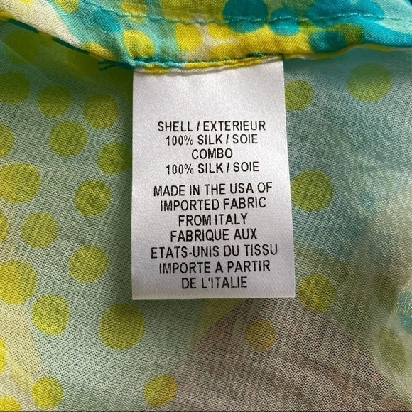 Milly Cabana Tie Front Floral Silk Swim Coverup, M - Picture 10 of 11